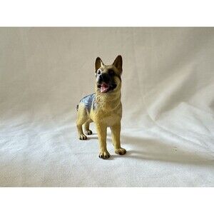 Vintage 1998 Schleich German Shepherd Dog Figure 2" Wildlife Animal Toy